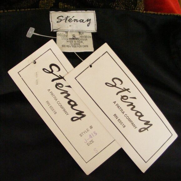 new STENAY Evening Jacket, S, Fully beaded, Leopard print, Black/Brown/Gold - Picture 11 of 13